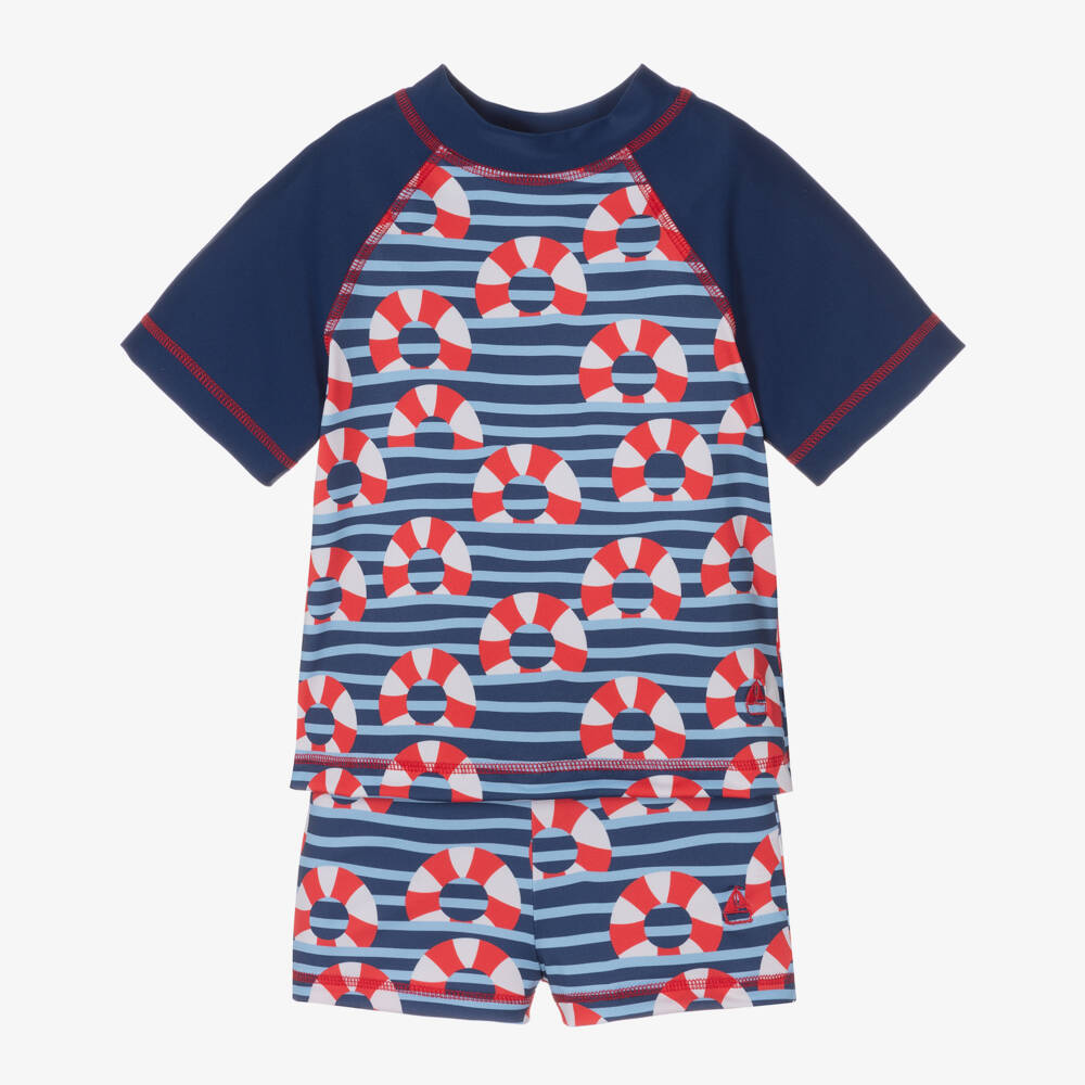 Mitty James-Купальный комплект в океанскую полоску для мальчиков | Childrensalon Outlet