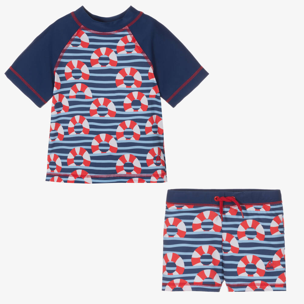 Mitty James-Boys Ocean Stripe Swim Ensemble | Childrensalon Outlet