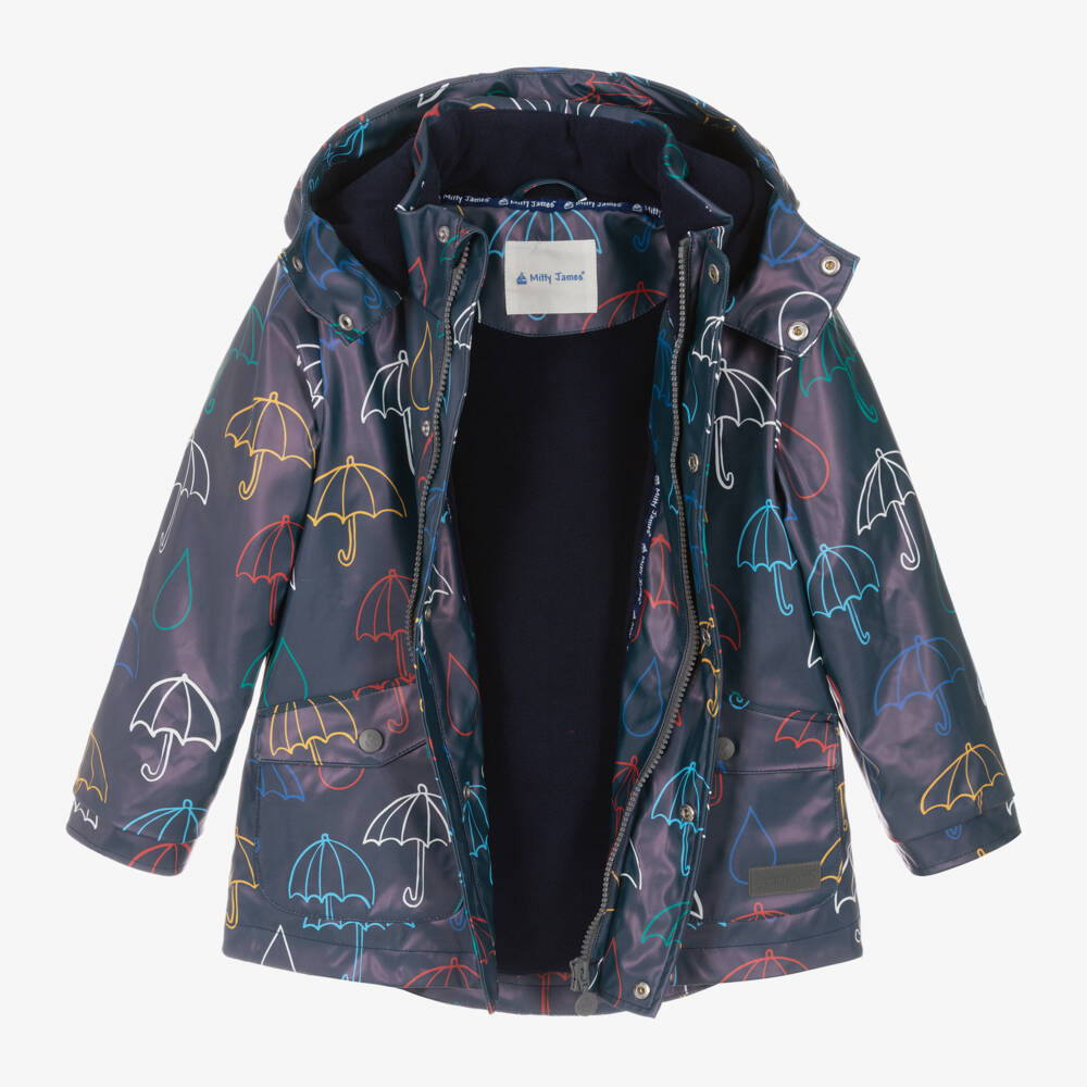 Mitty James-Дождевик с капюшоном синий для мальчиков | Childrensalon Outlet