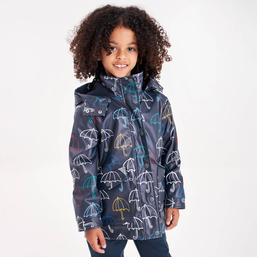 Mitty James-Дождевик с капюшоном синий для мальчиков | Childrensalon Outlet