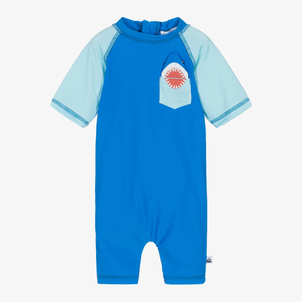 Mitty James-Купальный костюм синий с акулами для мальчиков | Childrensalon Outlet