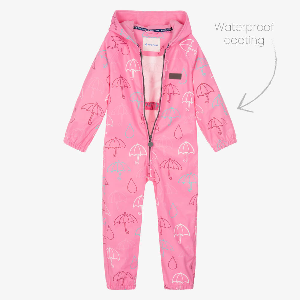 Mitty James-Girls Bubblegum Rainshield Suit | Childrensalon Outlet
