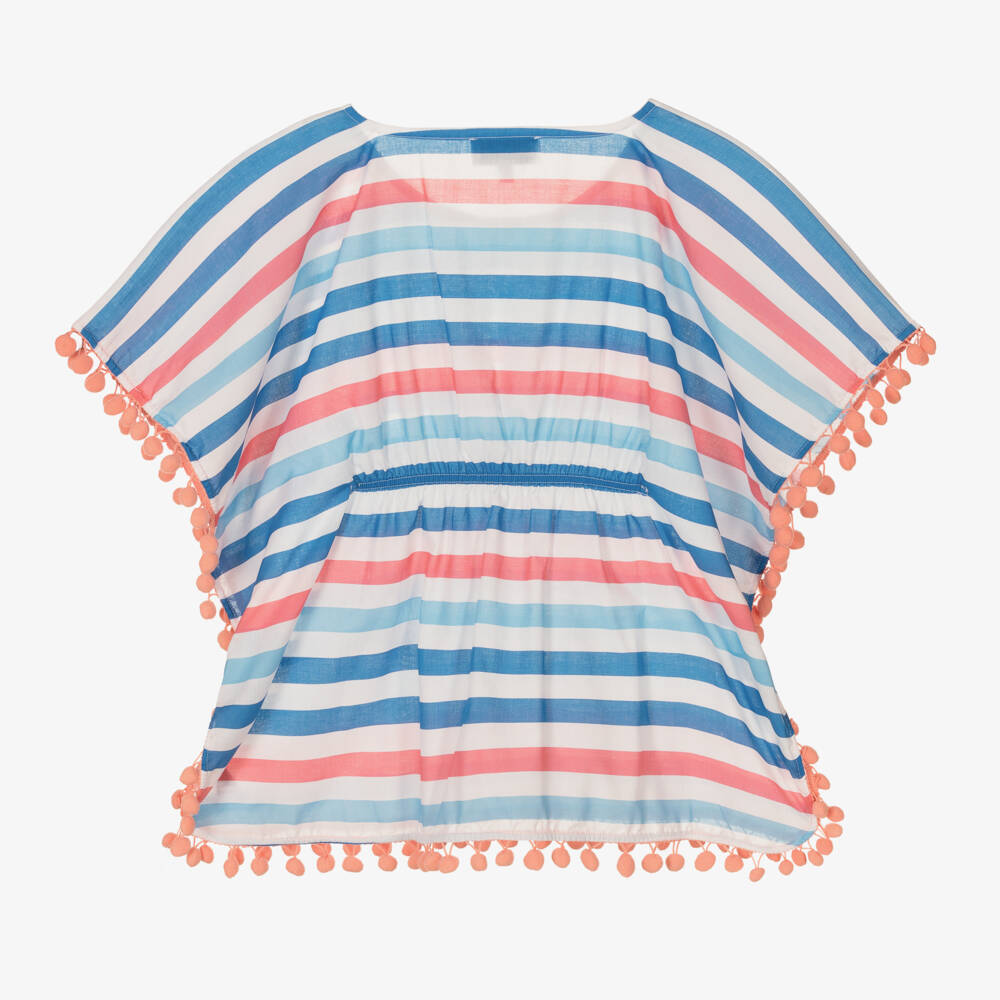 Mitty James-Girls Cotton Kaftan in Stripes | Childrensalon Outlet