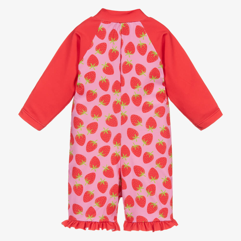 Mitty James-جمبسوت شاطئي وردي فرايلي للبنات | Childrensalon Outlet