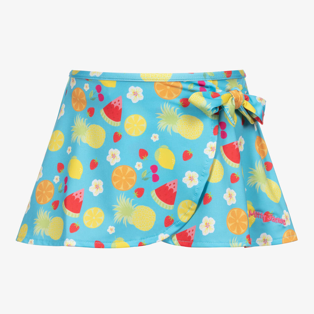 Mitty James - Girls Fruits & Flowers Swim Skirt (UPF 50+) | Childrensalon
