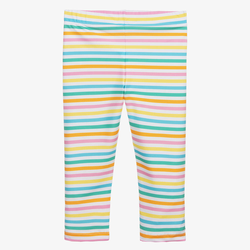 Mitty James-Легинсы для плавания в розово-зеленую полоску | Childrensalon Outlet