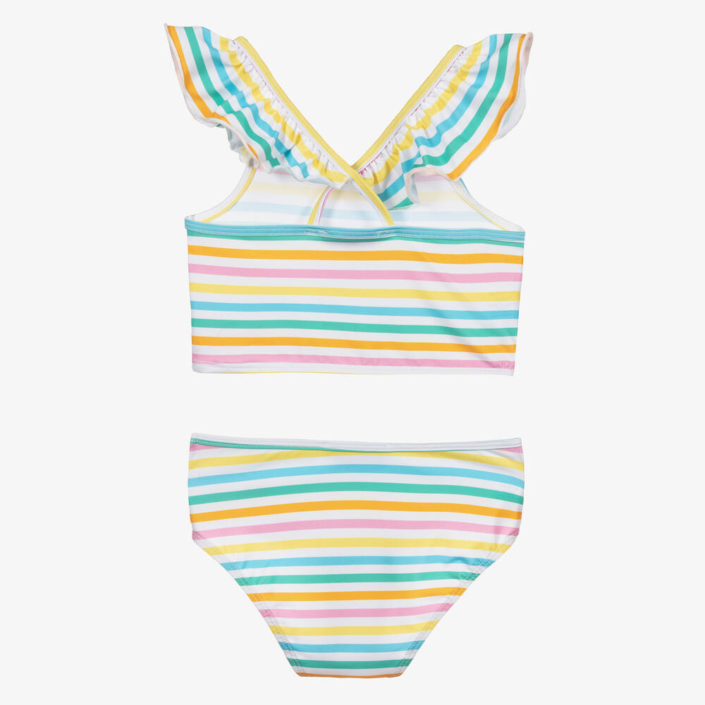 Mitty James-Танкини в розово-зеленую полоску для девочек | Childrensalon Outlet