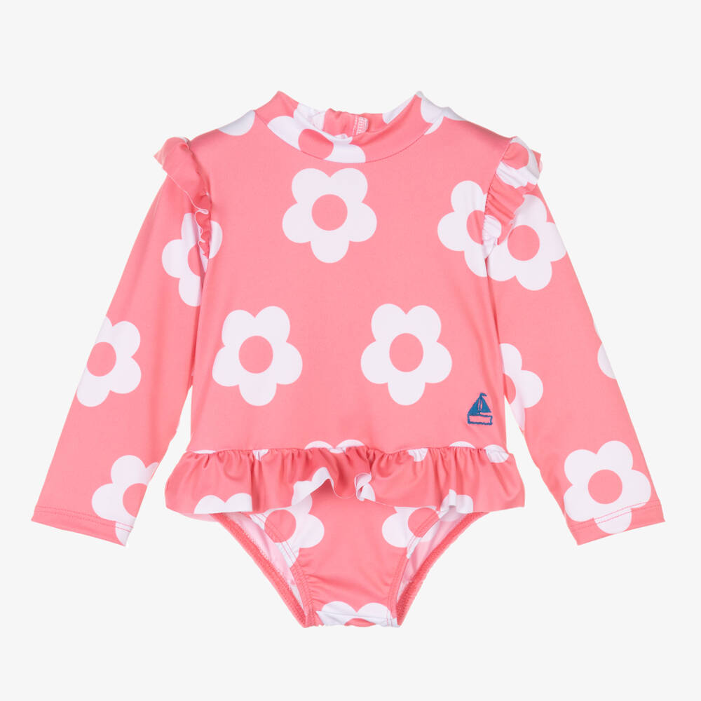 Mitty James-Купальник с рюшами и цветочным узором розовый для девочек | Childrensalon Outlet