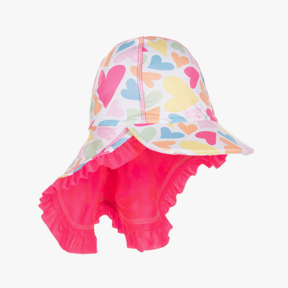Mitty James-Розовая шляпа с сердечками для девочек | Childrensalon Outlet