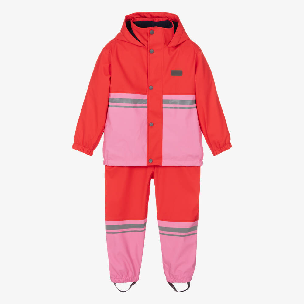 Mitty James-Girls Pink & Red Weatherproof Set | Childrensalon Outlet