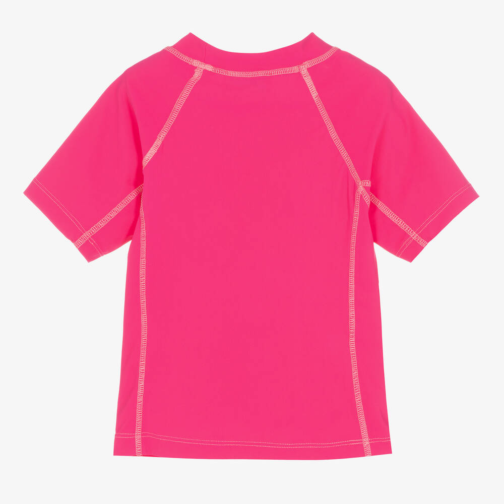 ميتي جيمس-تيشيرت سباحة لون زهري للبنات (+UPF 50) | Childrensalon Outlet