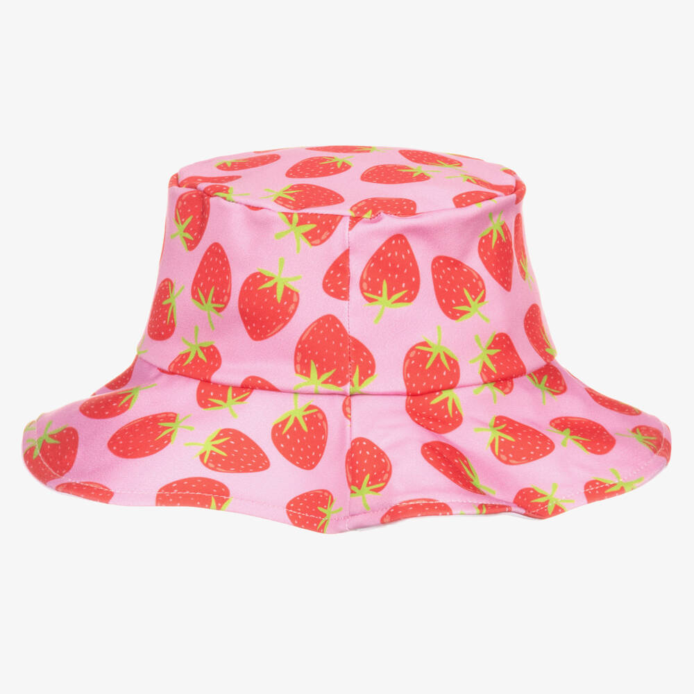 Mitty James-قبعة شمسية بطبعة الفراولة للبنات | Childrensalon Outlet