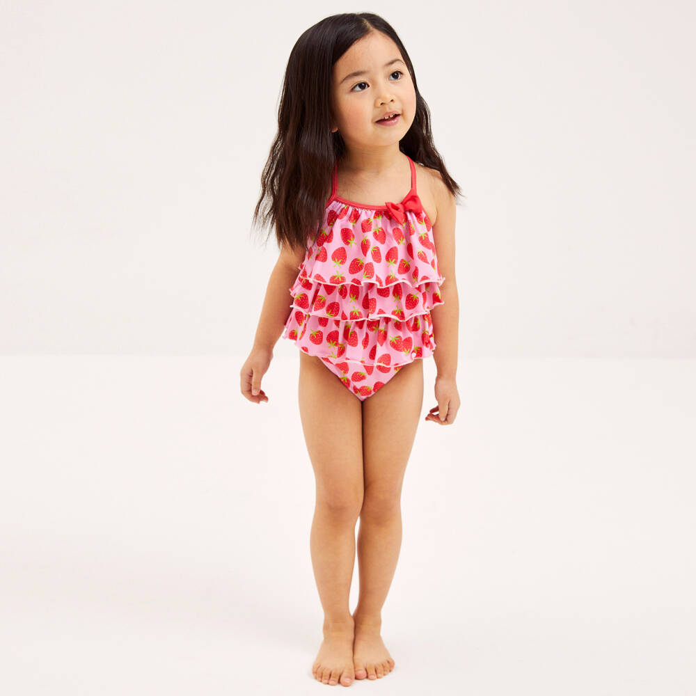 Mitty James-مايوه بناتي بلون الفراولة المشمسة | Childrensalon Outlet