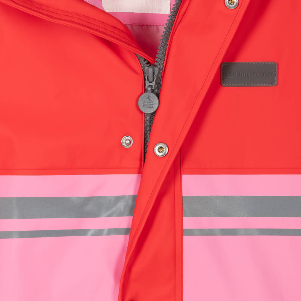 Mitty James-Girls Vibrant Colourblock Raincoat | Childrensalon Outlet