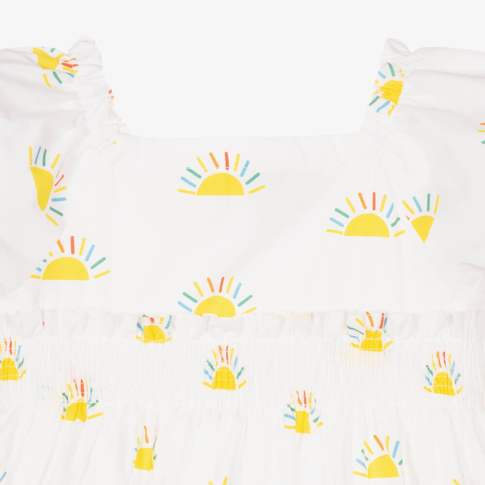 Mitty James-فستان قطن لون أبيض | Childrensalon Outlet