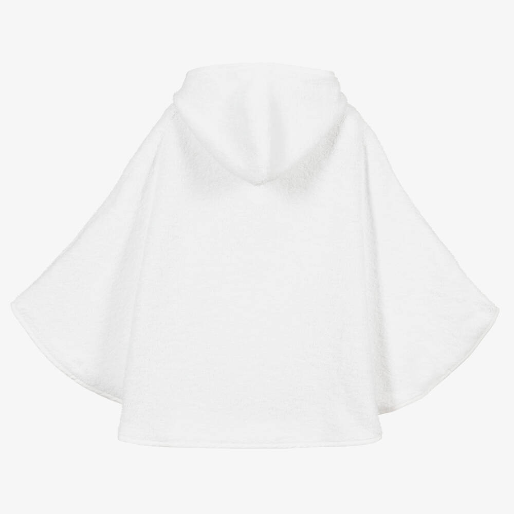 Mitty James-Girls White Towelling Strawberry Poncho | Childrensalon Outlet