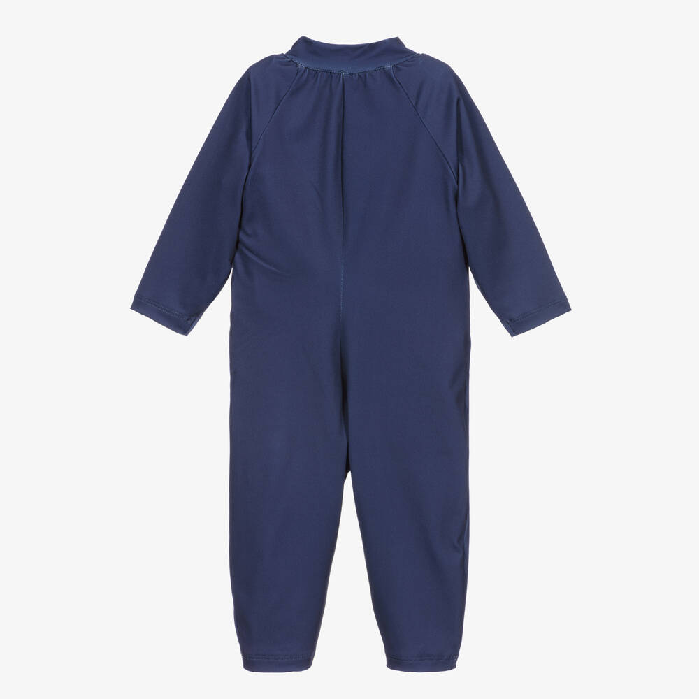 Mitty James-Navy Blue Sun Protective Sun Suit (UPF 50+) | Childrensalon Outlet
