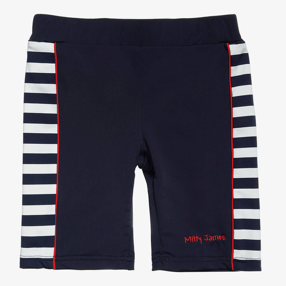 Mitty James - Navy Blue Swim Shorts (UPF 50+) | Childrensalon