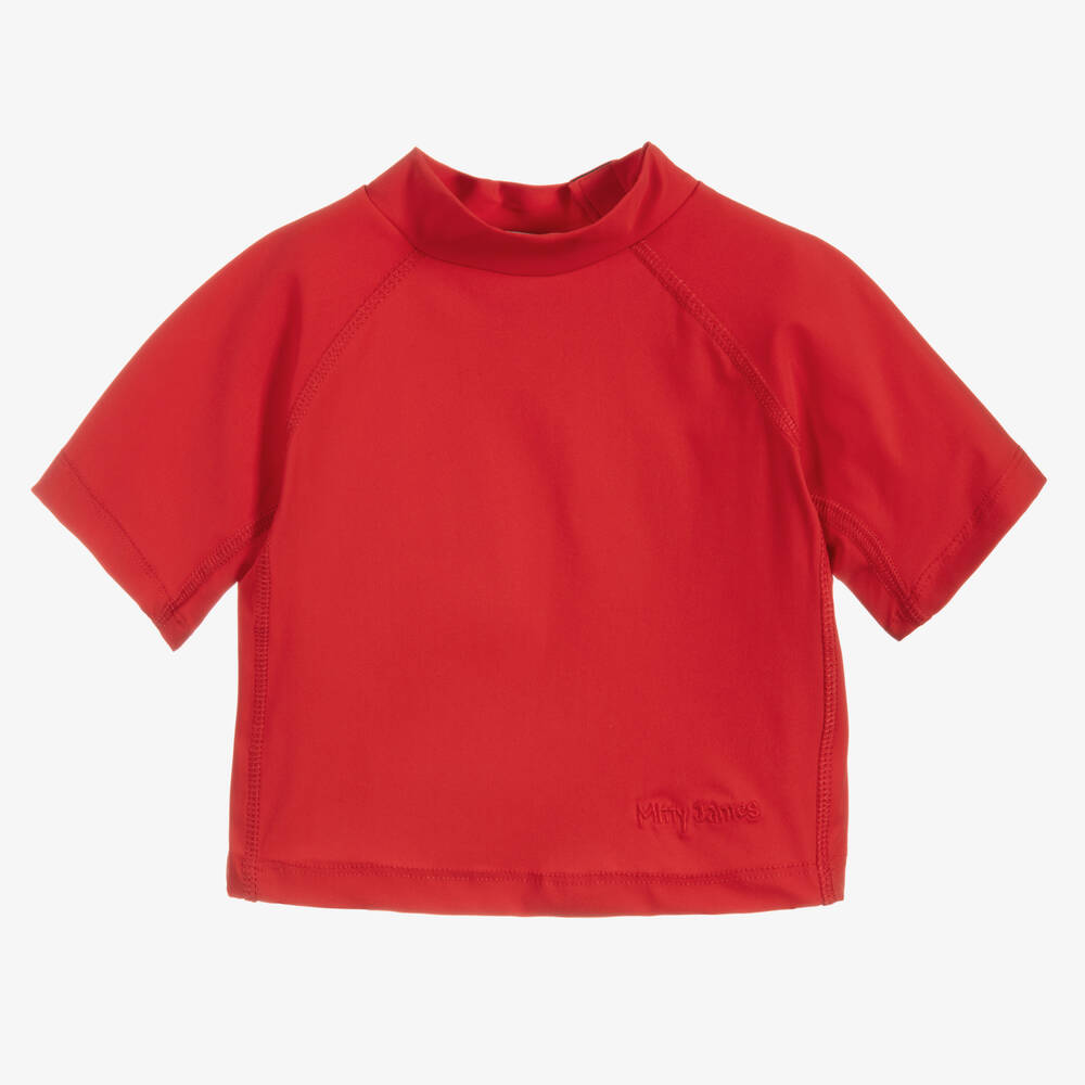 Mitty James - Красная футболка для плавания для малышей (UPF50+) | Childrensalon
