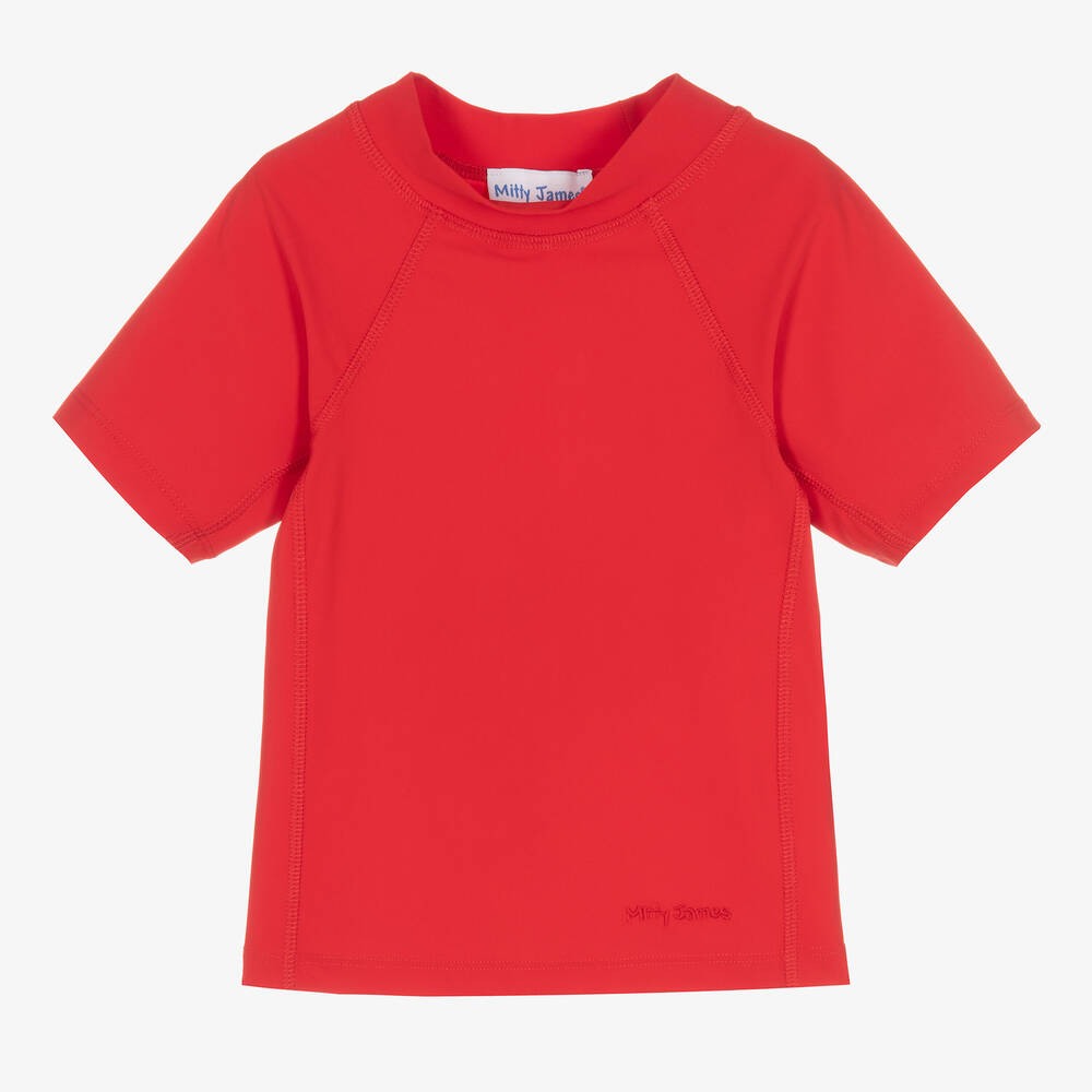 Mitty James-Red Swim T-Shirt (UPF 50+) | Childrensalon Outlet
