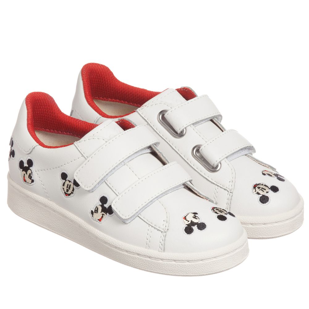 MOA Master of Arts - White Disney Leather Trainers | Childrensalon