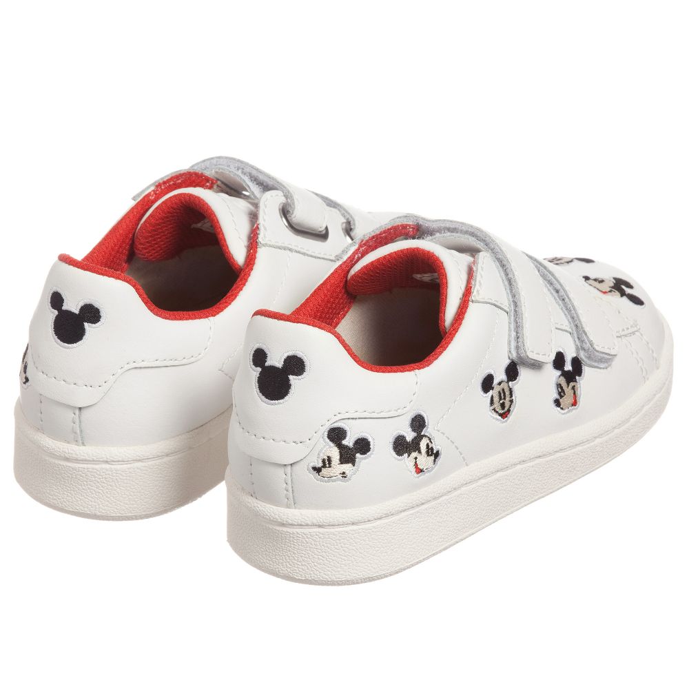 MOA Master of Arts-White Disney Leather Trainers | Childrensalon Outlet