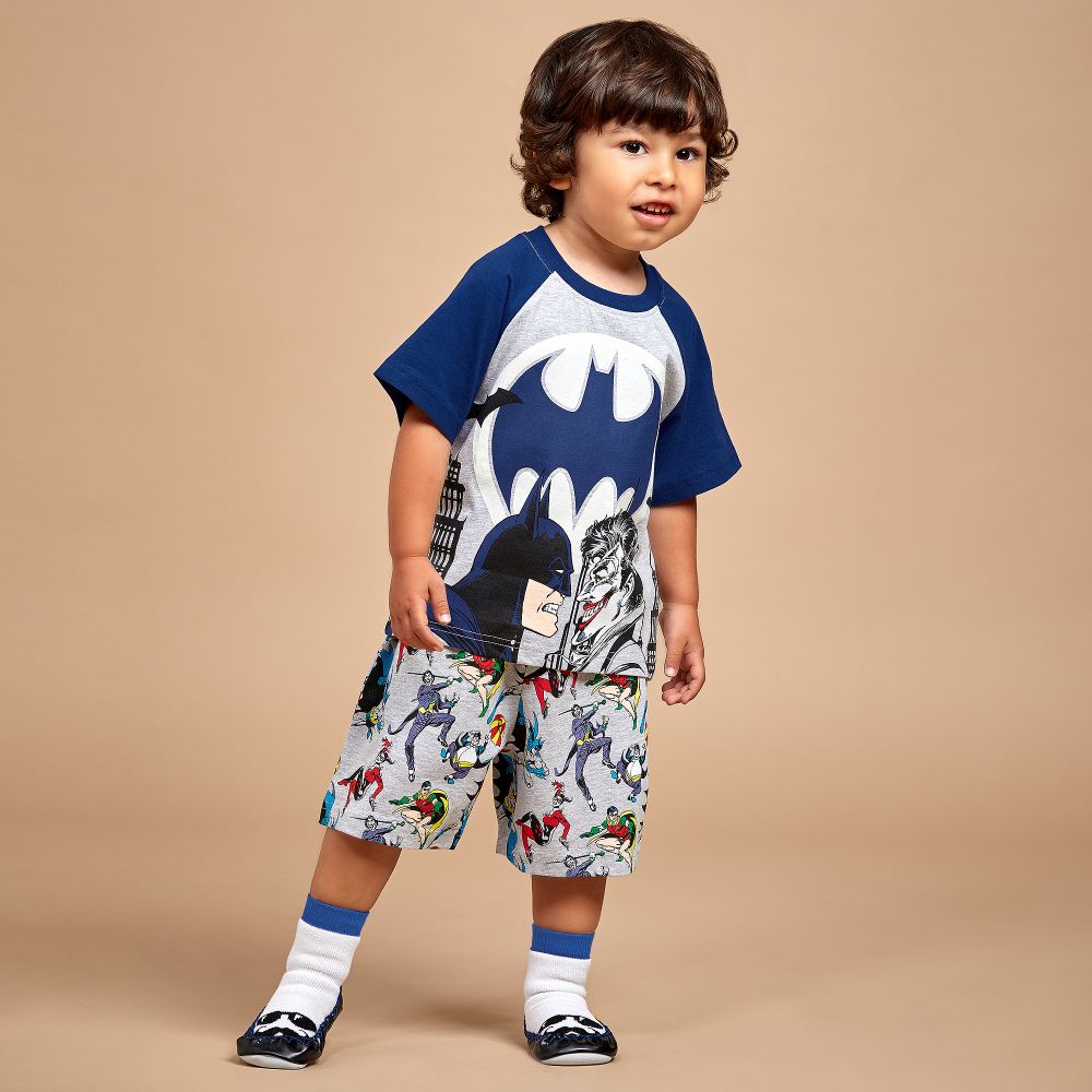 موكيس-سليبرز مزيج قطن صديق للبيئة لون أبيض وأزرق | Childrensalon Outlet