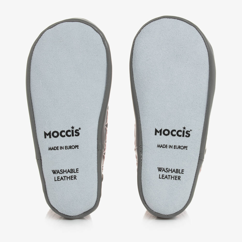 Moccis-Розово-серые тапочки-носки | Childrensalon Outlet