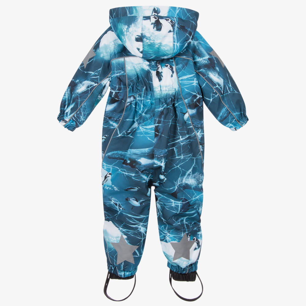 Molo-Baby Boys Blue Snowsuit | Childrensalon Outlet