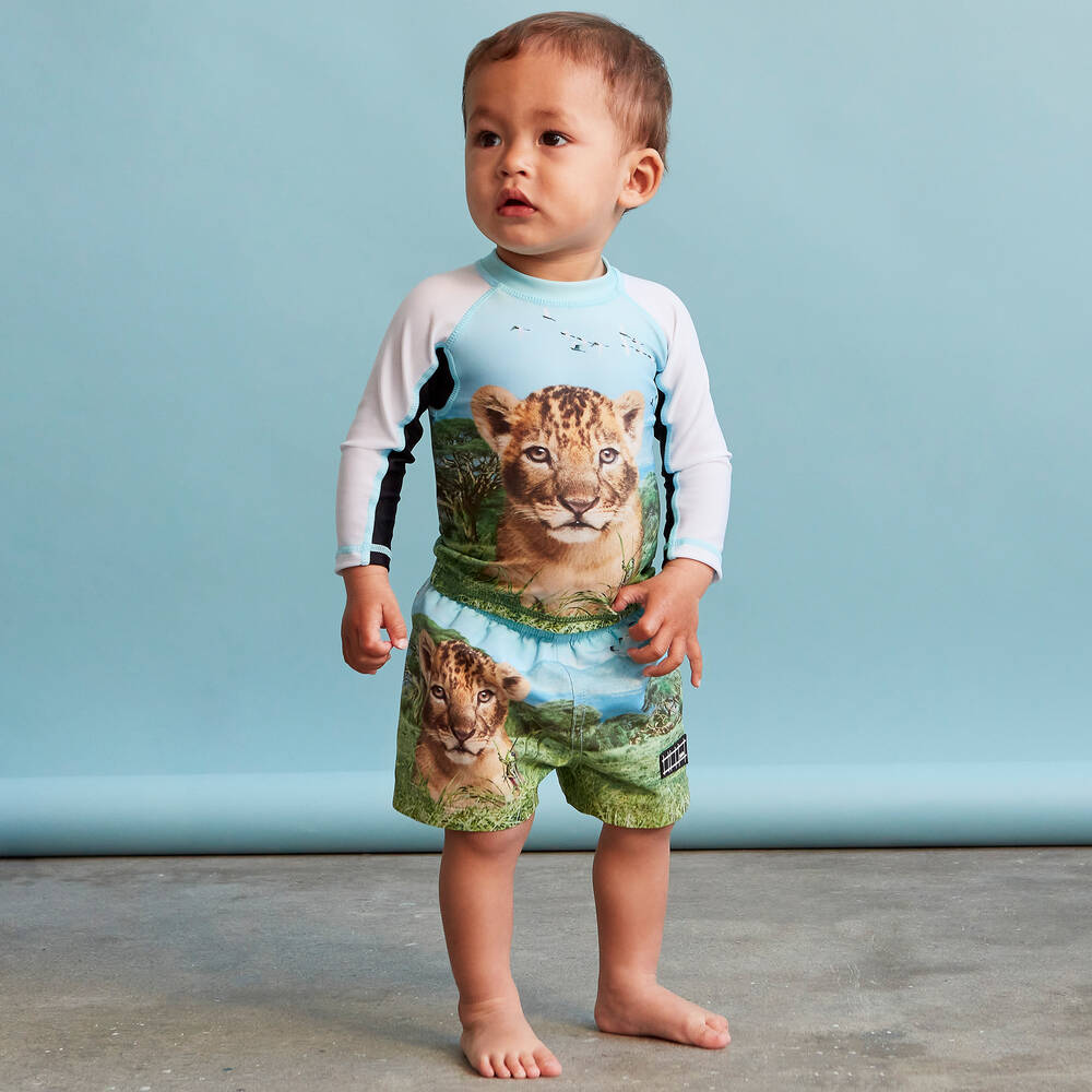 Molo-شورت سباحة أطفال ولادي لون أزرق (UPF50+) | Childrensalon Outlet