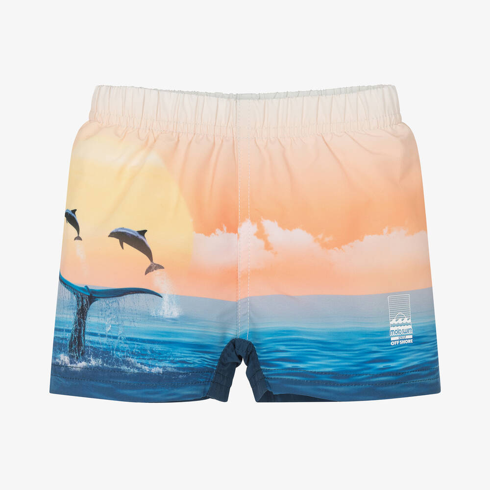 Molo-Baby Boys Ocean Smile Swim Shorts (UPF50+) | Childrensalon Outlet
