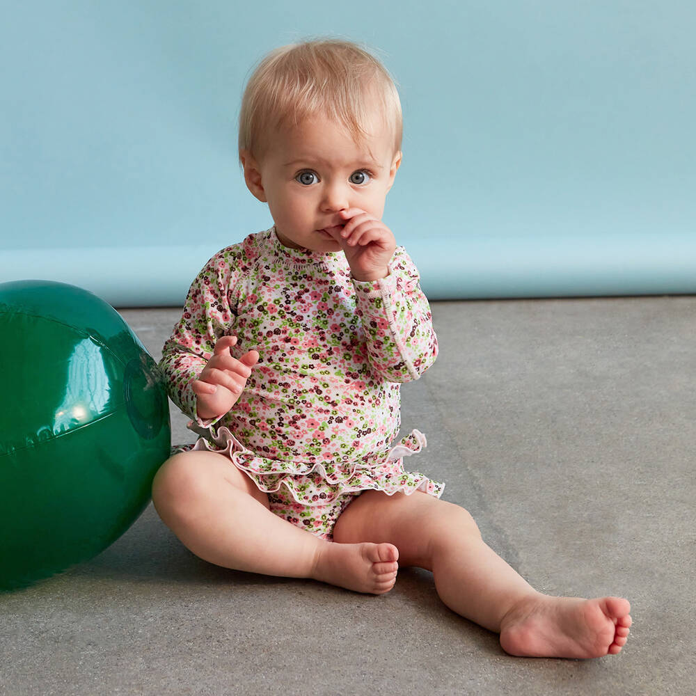 Molo-Солнцезащитный топ и плавки в цветочек (UPF50+) | Childrensalon Outlet