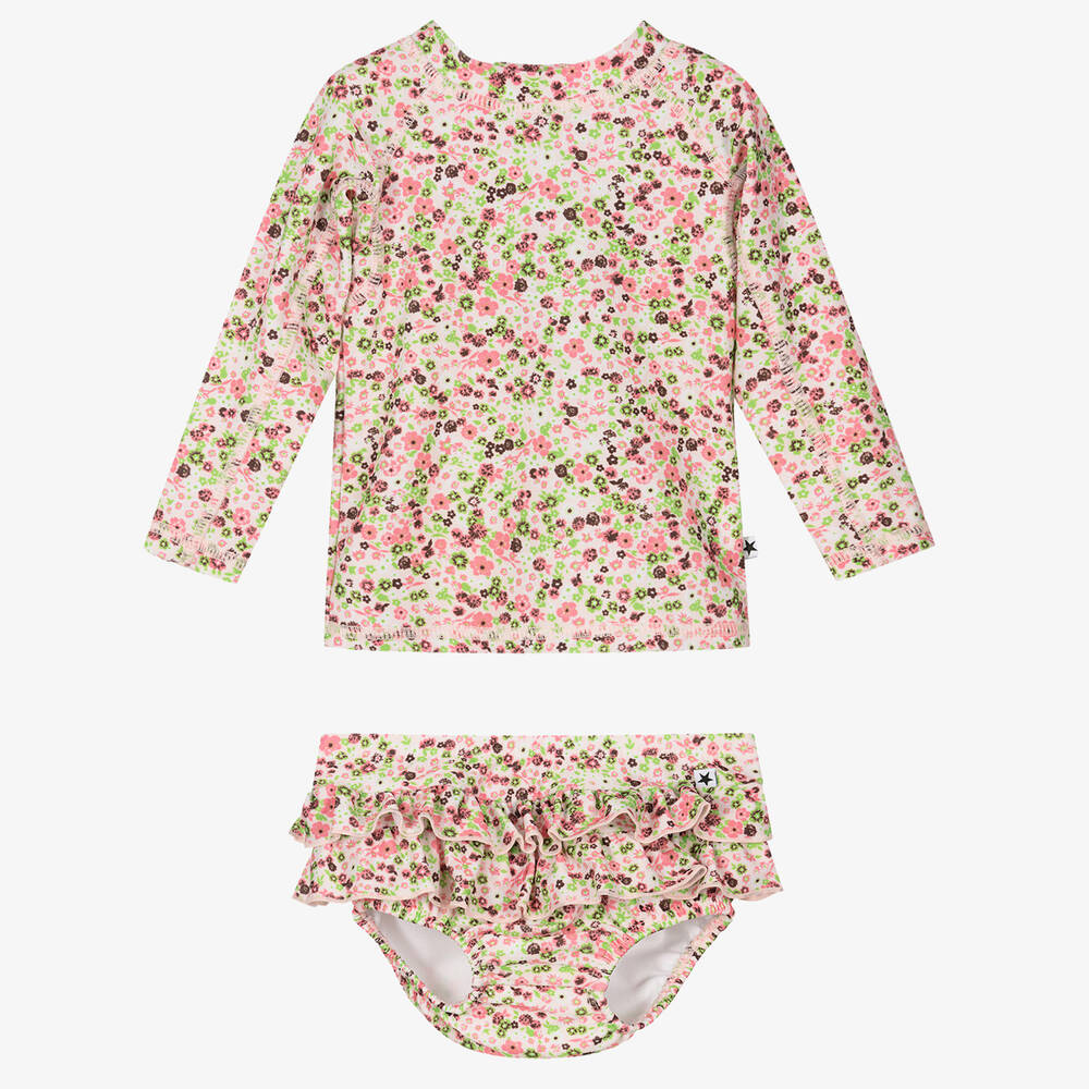 Molo - Baby Floral Sun Protective Set (UPF50+) | Childrensalon