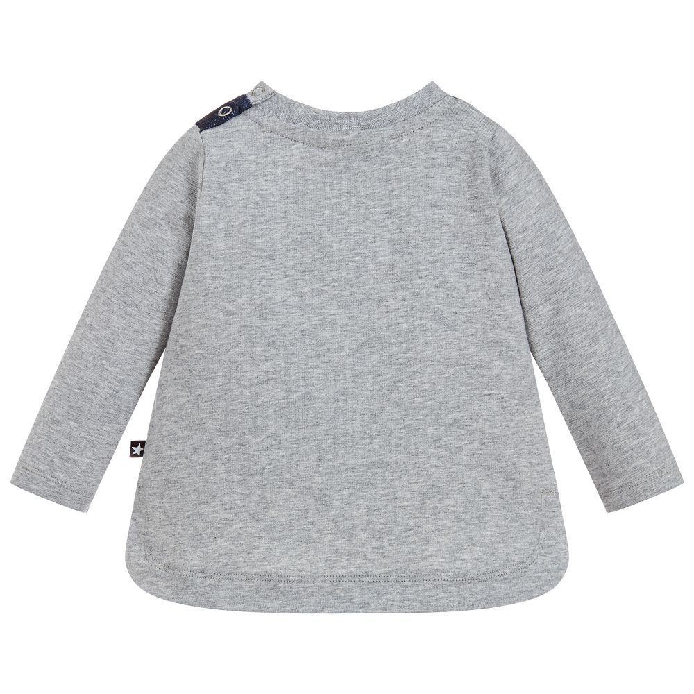 Molo-توب قطن لون رمادي للمولودات | Childrensalon Outlet