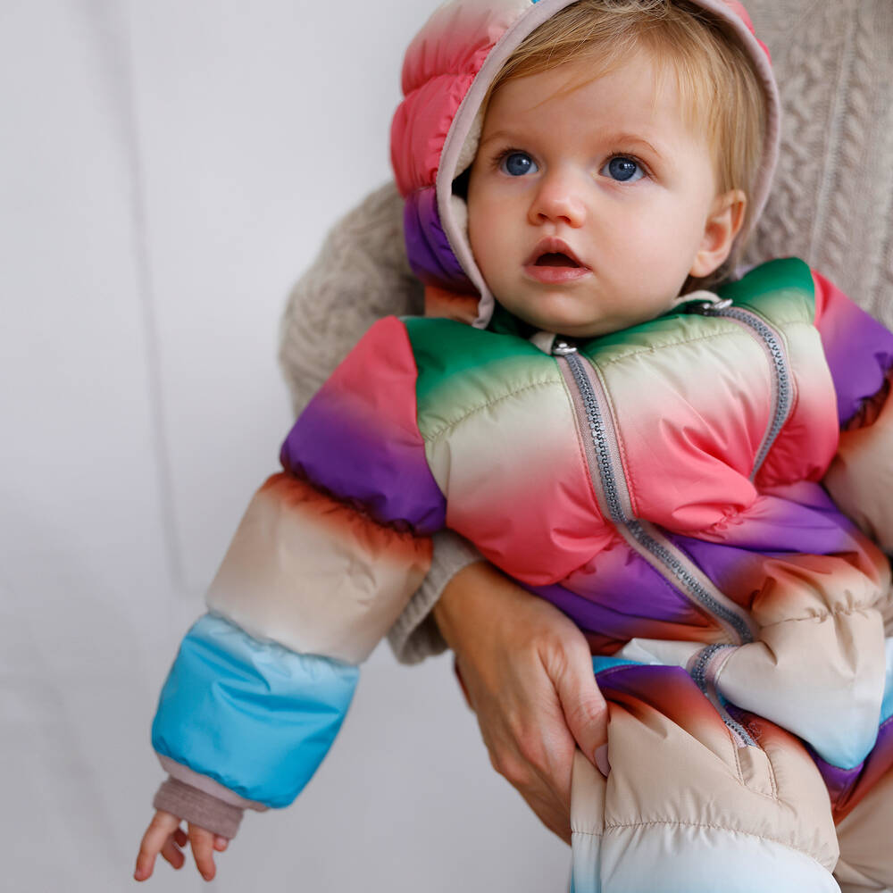 Molo-Розовый зимний комбинезон с градиентом | Childrensalon Outlet