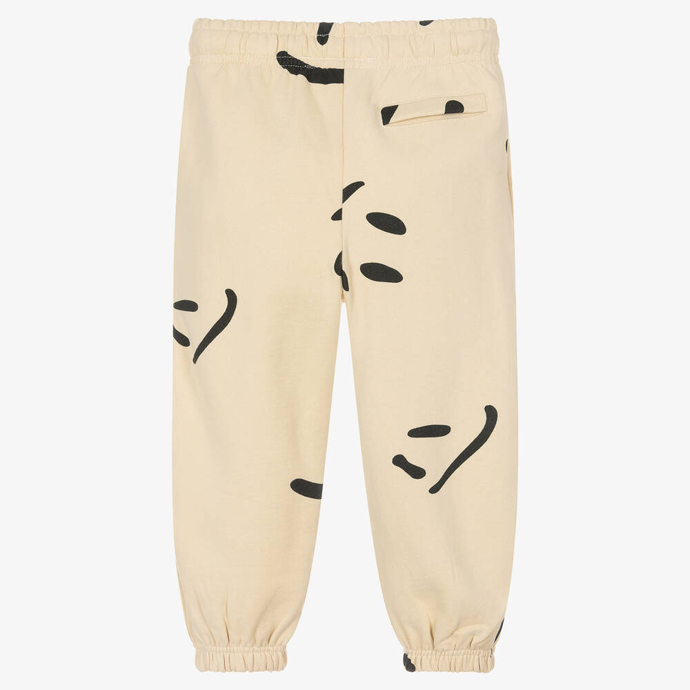 Molo-Beige & Black Organic Cotton Joggers | Childrensalon Outlet