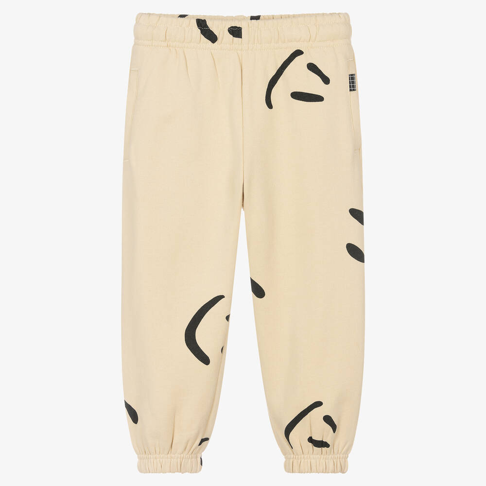 Molo - Biobaumwoll-Jogginghose Beige/Schw. | Childrensalon