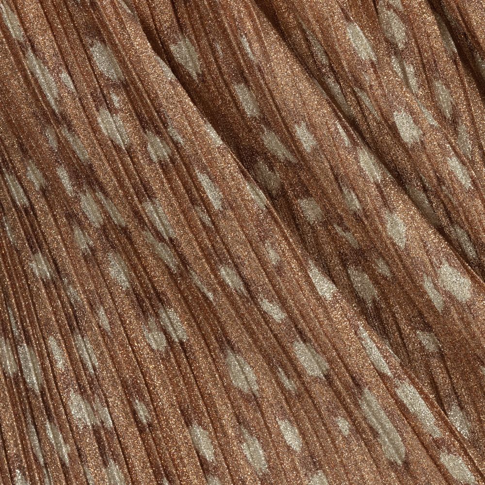 Molo-Beige Deer Print Pleated Skirt | Childrensalon Outlet