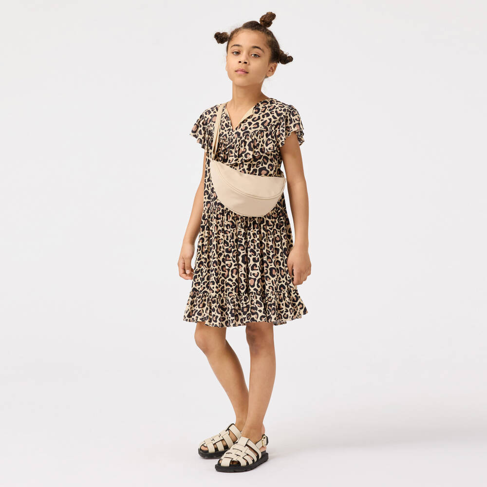 Molo-Beige Girls Round Crossbody Bag | Childrensalon Outlet