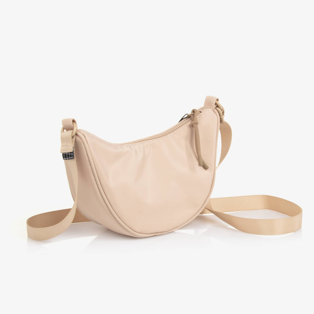 Molo-Beige Girls Round Crossbody Bag | Childrensalon Outlet
