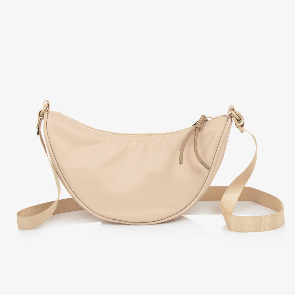 Molo-Beige Girls Round Crossbody Bag | Childrensalon Outlet