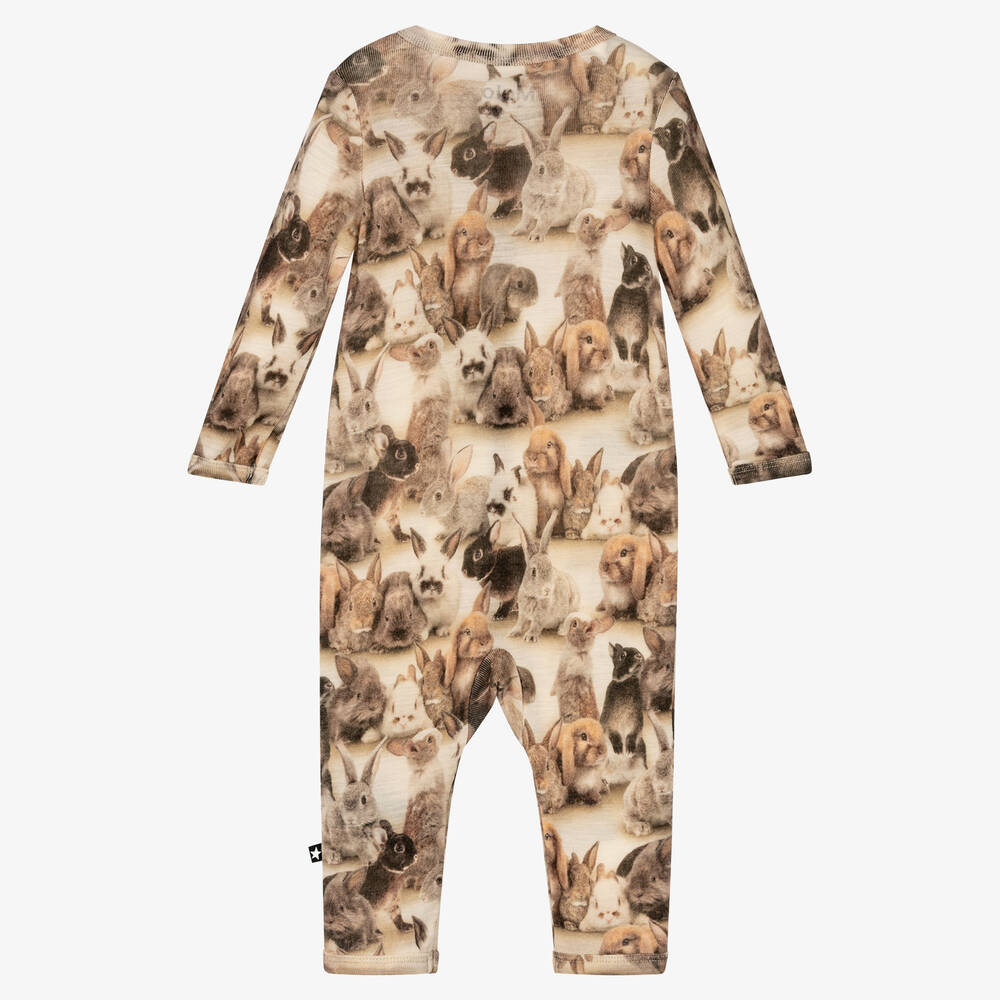 Molo-أفرول رومبر صوف مارينو محبوك لون بيج للأطفال | Childrensalon Outlet