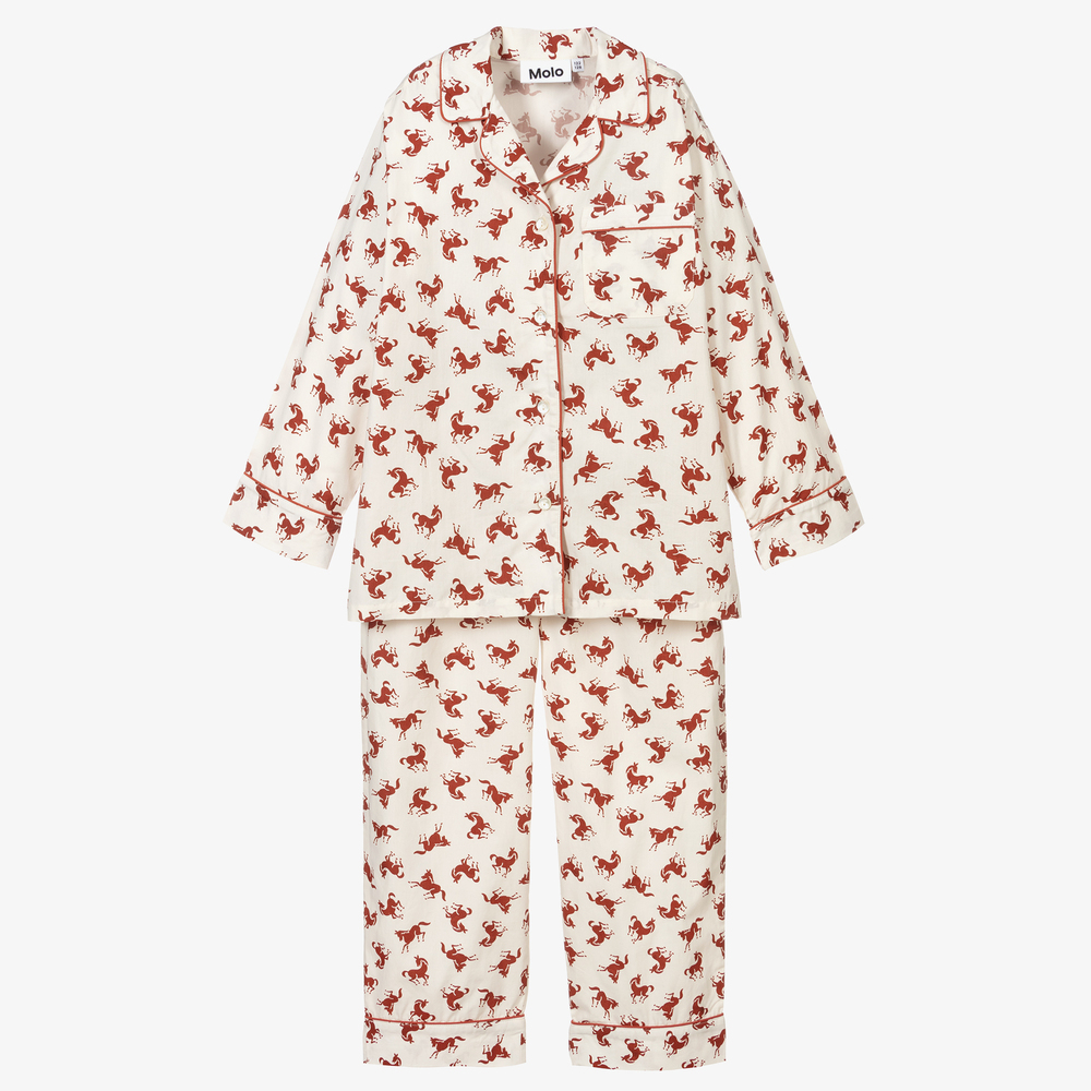 Molo-Бежевая пижама из органического хлопка | Childrensalon Outlet