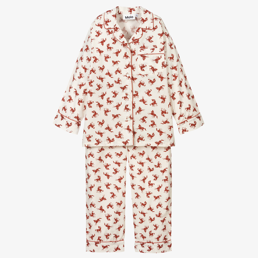 Molo - Pyjama beige en coton bio | Childrensalon