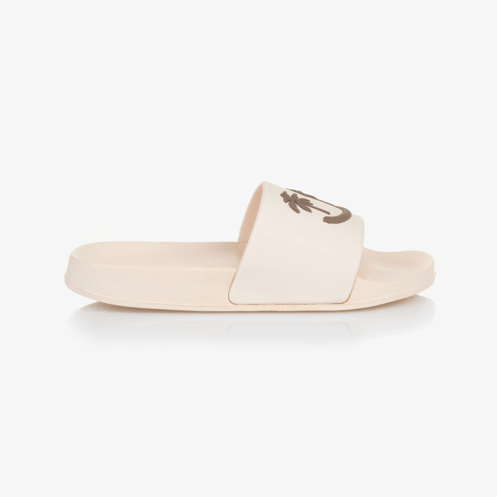 Molo-Beige Palm Tree Smile Sliders | Childrensalon Outlet