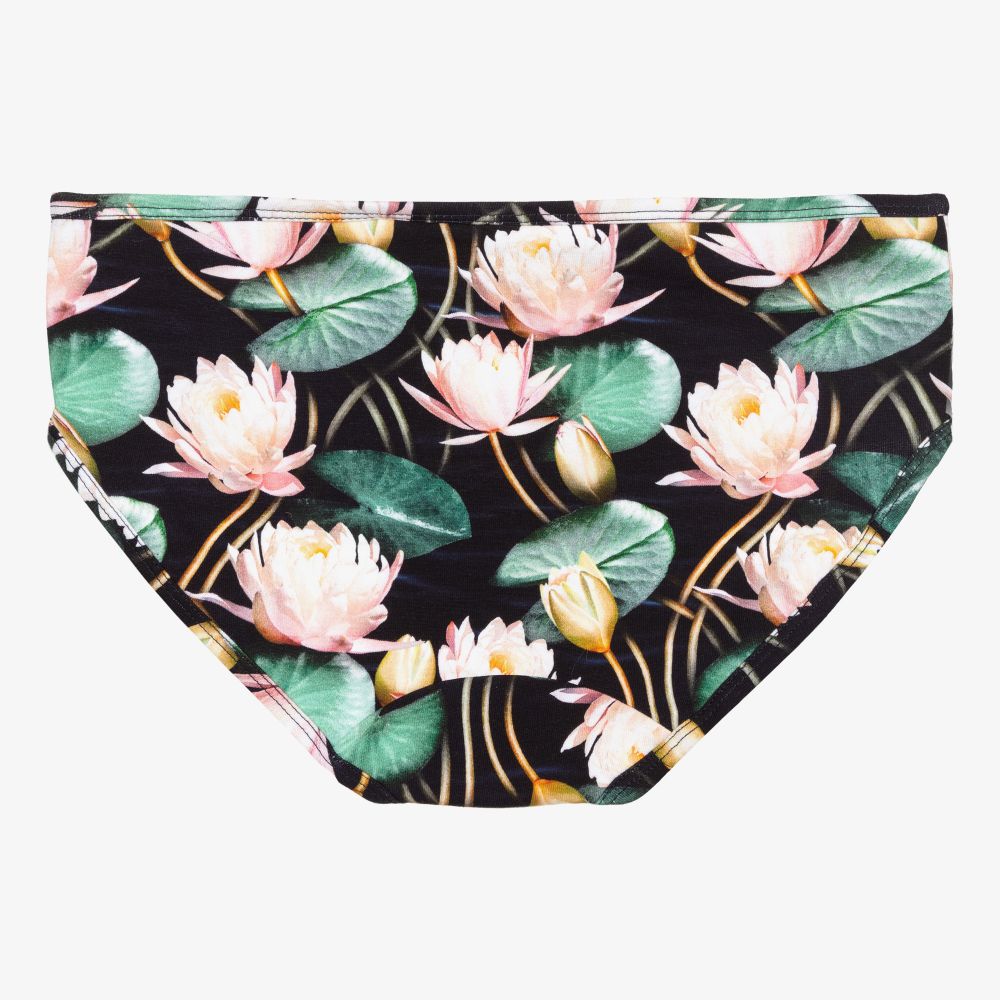 Molo-Черные хлопковые трусики с лилиями | Childrensalon Outlet