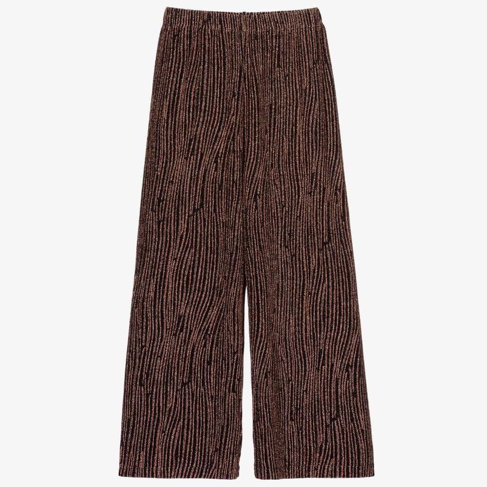 Molo-Black & Gold Glitter Trousers | Childrensalon Outlet