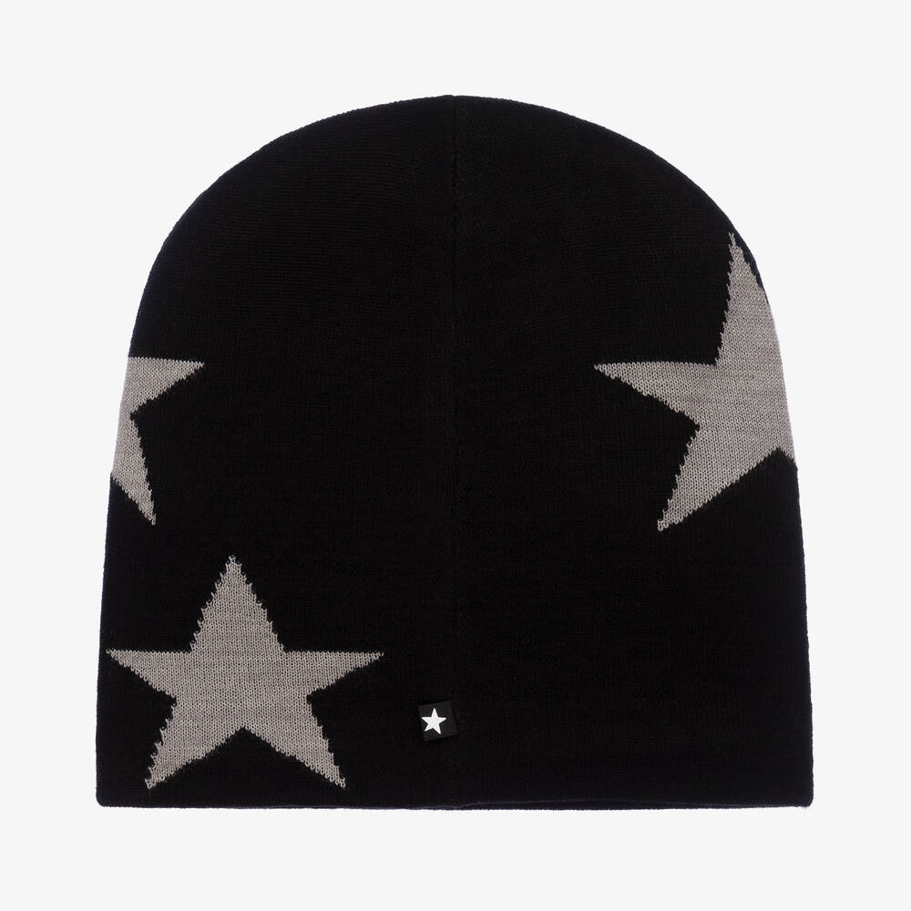 Molo-Черно-серая шерстяная шапка | Childrensalon Outlet