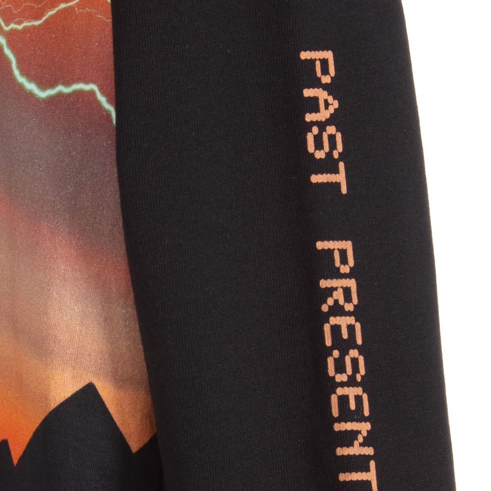 Molo-Black & Orange Cotton Top | Childrensalon Outlet