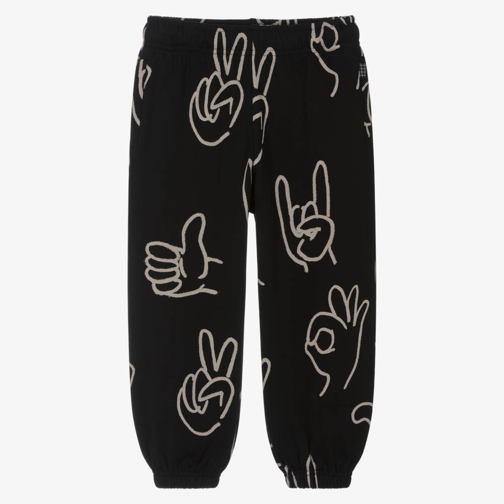 Molo-Черные джоггеры из органического хлопка для детей | Childrensalon Outlet